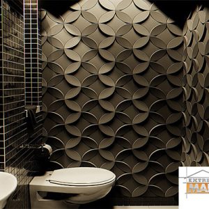 Curved 3D wall tiles